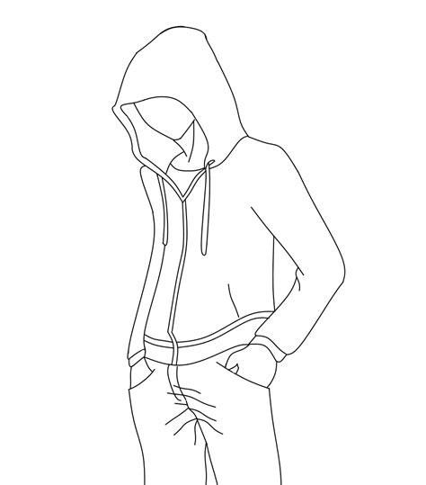 Hoodie Drawing Reference Poses