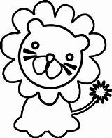 Lion Coloring Pages Ba Zoo Animals Page Wecoloringpage  sketch template