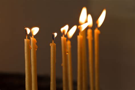 Thin Candles In Church Free Stock Photo - Public Domain Pictures