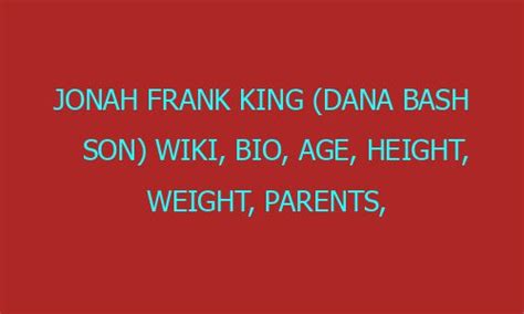 Jonah Frank King (Dana Bash Son) Wiki, Bio, Age, Height, Weight, Parents, Facts - Rolytik