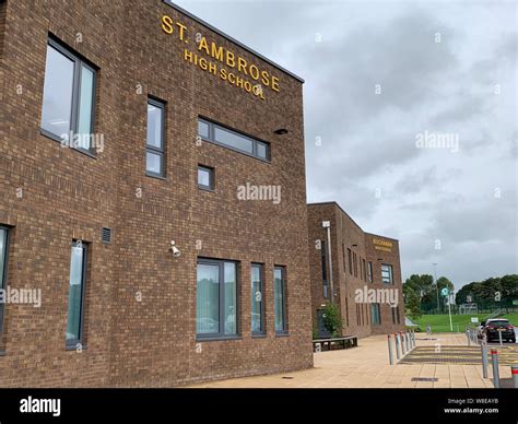 St ambrose and buchanan high school campus in coatbridge hi-res stock ...