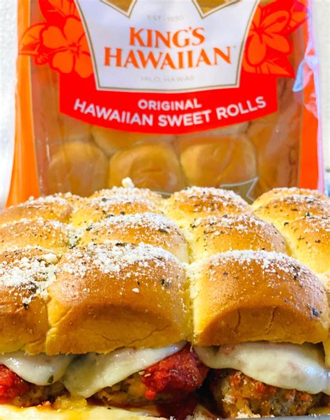 Hawaiian Roll Cheesy Meatball Sliders - Cooks Well With Others