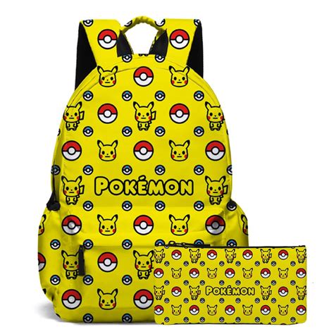 Pokemon School Bags Backpacks Pikachu Action Toys Figures Kids Bags ...