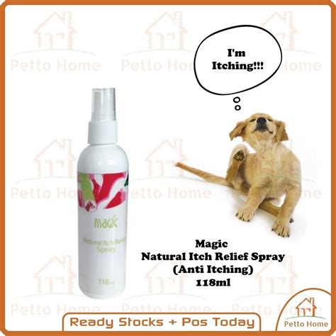 Magic Natural Itch Relief Spray 118ml Anti Itch Spray Suitable for Dog ...