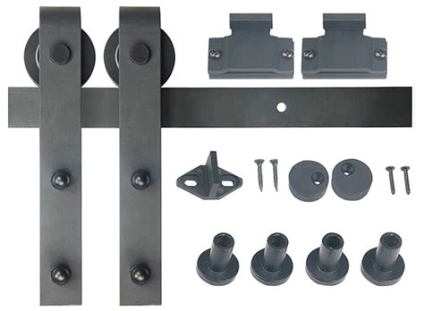 Mini Powder Coated Steel Furniture Sliding Door Hardware Kits - echhardware