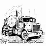 Cement Truck Coloring Pages  Free & Printable sketch template