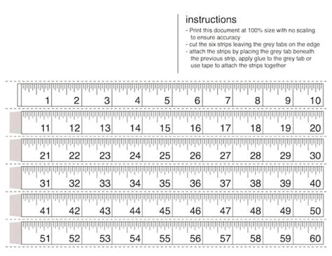 Printable Tape Measure - Etsy