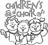 Choir Coloring Pages sketch template