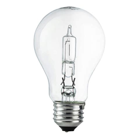 EcoSmart 100W Equivalent Eco-Incandescent A19 Clear Dimmable Light Bulb (24-Pack)-258475 - The ...