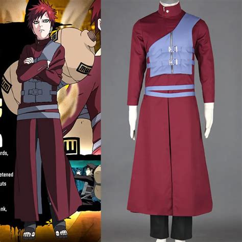 Anime Naruto Gaara cosplay costume Halloween costumes for men adult Cosplay outfit Gaara costume ...