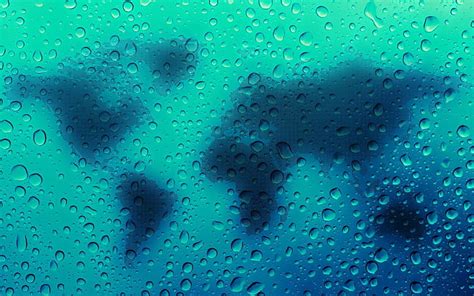 Online crop | HD wallpaper: map world map water drops blue square continents, wet, backgrounds ...