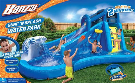 jet.com product Banzai-Surf-N-Splash-Water-Park-Inflatable-Water-Slide-Splash-Pool-and ...