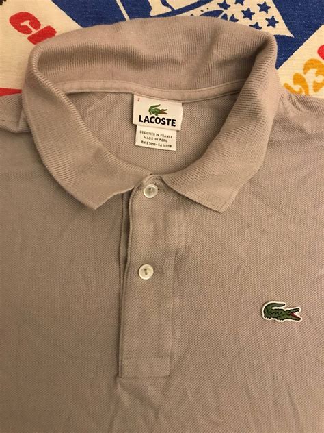 Vintage 90s vintage Lacoste Polo Shirt Grey Size US XL / EU 56 / 4 | Lacoste polo shirts ...