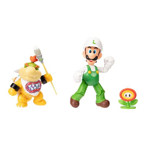 Snapklik.com : Super Mario Nintendo 4 Action Figure 2 Pack: Fire Luigi ...