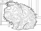 The Secret Life Of Pets Coloring Pages  Dibujo Para Imprimir The sketch template