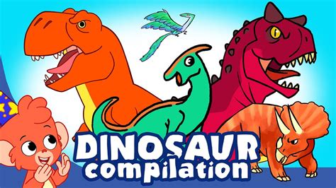 Scary Dinosaurs for Kids | T-Rex Spinosaurus Playing Puzzle Dinosaur Cartoon video | Club Baboo ...