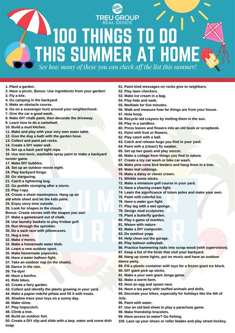 100 Fun Things To Do This Summer