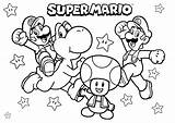 Mario Bros Colouring Pages Free  Printable Templates sketch template