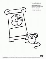 Hickory Dickory Dock Coloring Pages  Home sketch template