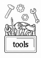 Coloring Pages Of Tools sketch template