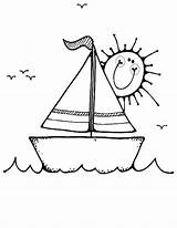 Free Sailboat Coloring Page Download Clip Art On  sketch template