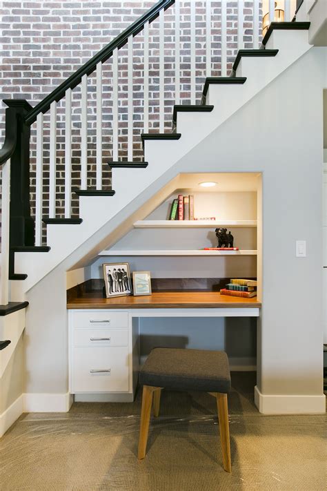 10 Under Stair Storage Ideas that Make Your House Look Stunning | Tiny house remodel, Desk under ...