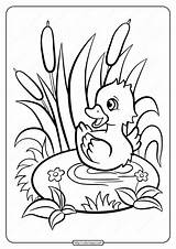 Cute Duck Coloring Pages Sketch Page sketch template
