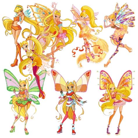 Winx Stella transformations by Jazzywazzy101 on DeviantArt