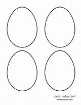 Blank Egg Coloring Page Pages sketch template