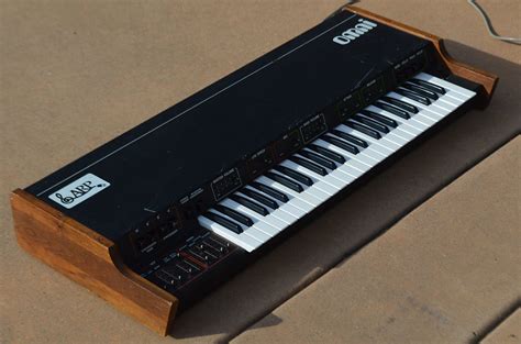 MATRIXSYNTH: Vintage ARP Omni 1 Keyboard Synthesizer Overhauled with LED Sliders