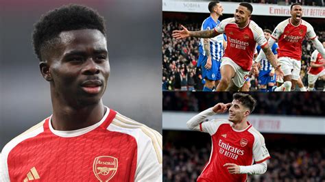 Arsenal player ratings vs Brighton: Bukayo Saka is electrifying! England winger shines as ...