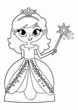 Coloring Pages Fairy Princess sketch template