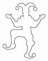 Jester Pattern Use The Printable Outline For Crafts Creating Stencils  sketch template