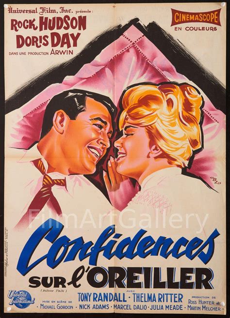 Pillow Talk Movie Poster | French small (23x32) Original Vintage Movie Poster | 196