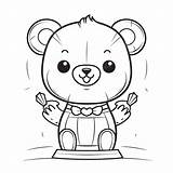 Cute Teddy Bear Coloring Page Outline Sketch Drawing Vector Prize  sketch template
