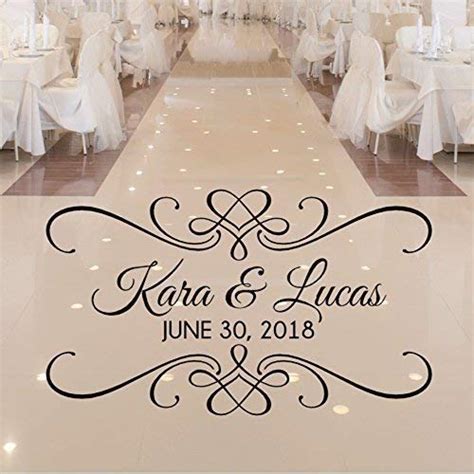 Amazon.com: Personalized Wedding Dance Floor Decal, Wedding Reception ...