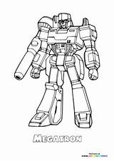 Megatron Transformers  Coloring Pages For Kids sketch template