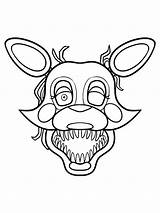 Animatronics Foxy coloring Pages sketch template