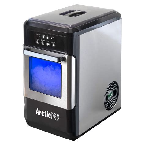 Buy Arctic-Pro Ice Pellet Portable Ice Maker with UV Light and Ice Draw, Black-Stainless Steel ...