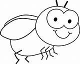 Black And White Fly Clip Art  Image Bug coloring sketch template