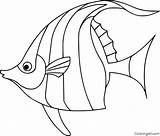 Cute Angel Fish Coloring Pages sketch template