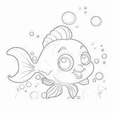 Cute Fish Coloring Pages  Coloring Pages Mimi Panda sketch template