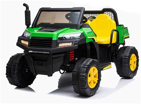 Kids Electric Tractor 24V FarmTrac Fun Utility 2 Seater Truck With Tipper UTV - Ride On Toys