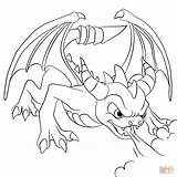 Skylanders Dark Spyro From Coloring Page  Free Printable sketch template