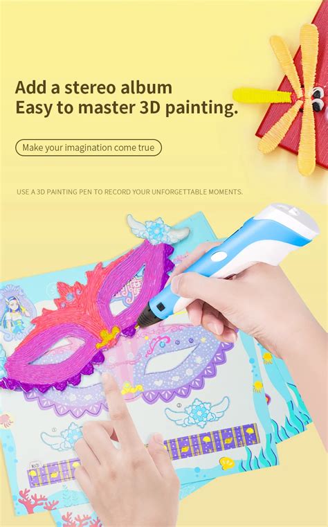 Kids Drawing Educational 3d Pen 3d Diy Printer Pen Drawing Pens 3d Drawing Painting Printing ...