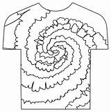 Tie Dye T Shirt Coloring Page Free Printable  Home sketch template