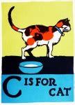 Página para colorear Gato Letra C Stock de Foto gratis - Public Domain Pictures