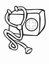 Stethoscope Coloring Page At GetColoringscom  Free Printable sketch template