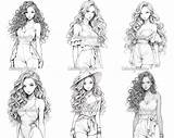 30 Women In Swimsuits Digital Coloring Book Bikini Girls Page  sketch template