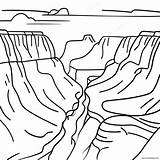 Grand Canyon Scenic View Coloring Page 29584 23386 sketch template